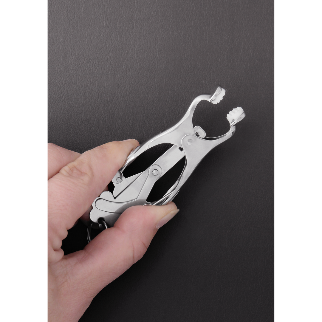 Steel by shots 2 Squeezer Teaser Clover Tepelklemmen met Ring (8714273782212)