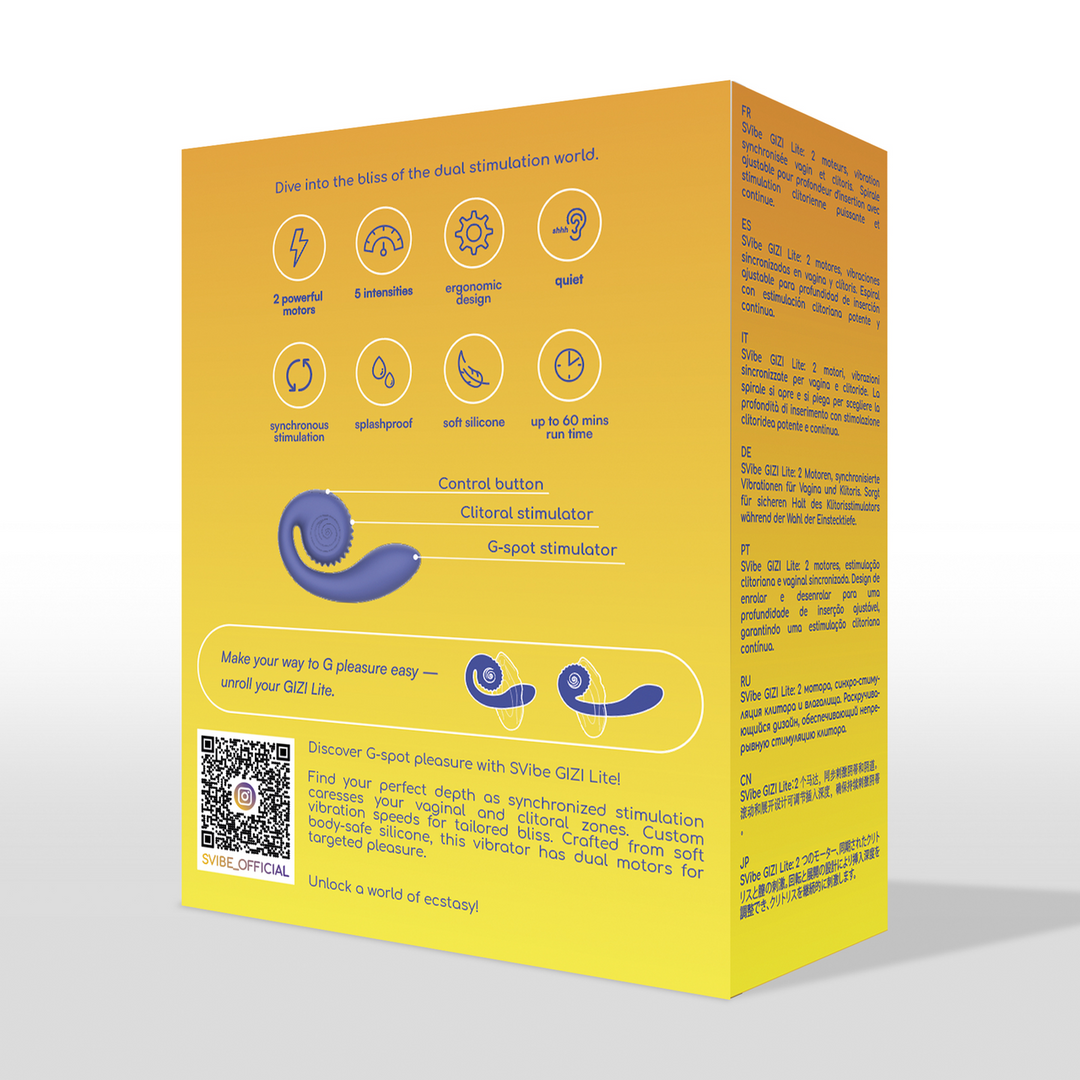 Snail vibe GIZI Lite - Dual G-Spot Stimulator - Sappige Blauwe Bes (8720615765690)