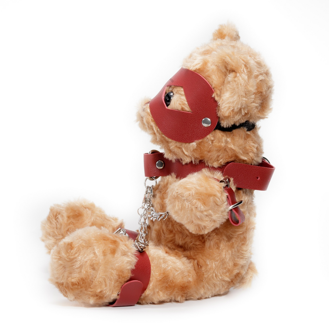 Crushious Crushito - Bondage Teddybeer - 31 cm - Rood (7403254161757)