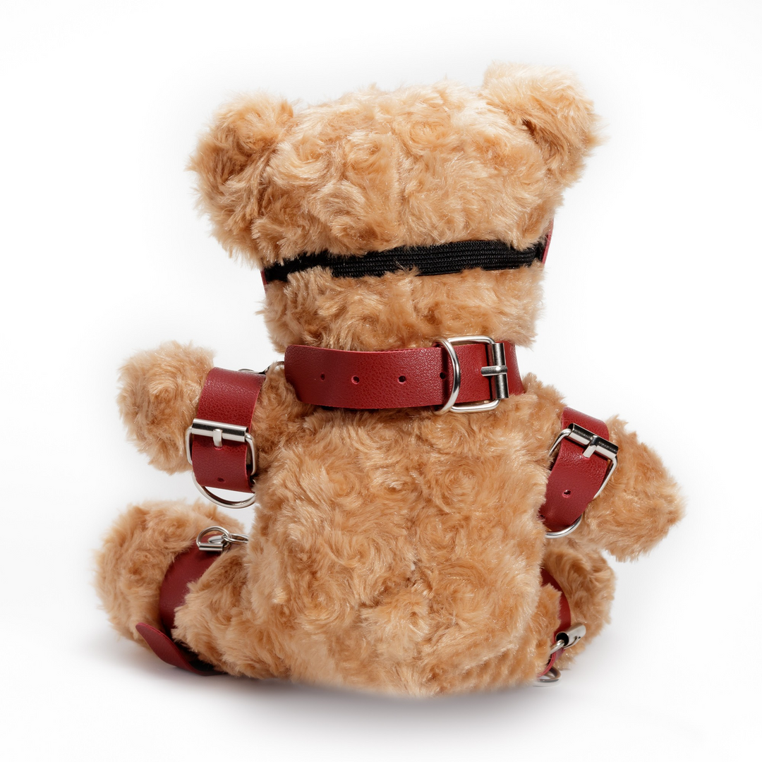 Crushious Crushito - Bondage Teddybeer - 31 cm - Rood (7403254161757)