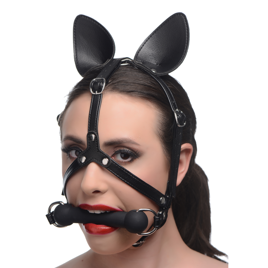 Xr brands Dark Horse - Pony Hoofbril met Siliconen Bit (848518033918)