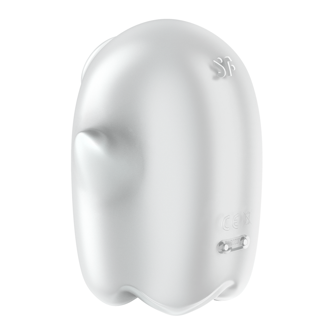 Satisfyer Glowing Ghost - Glow in the Dark - Dubbele Air Pulse Vibrator - Wit (4061504060057)
