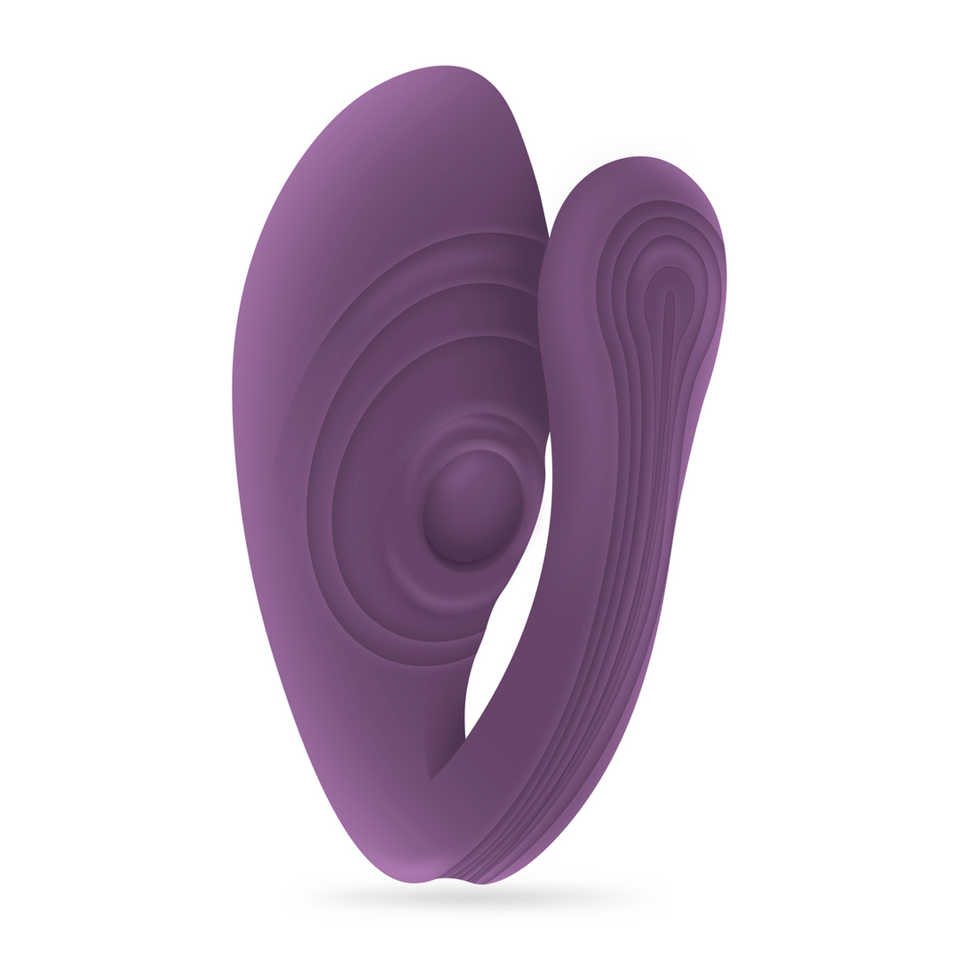 Crushious Pleasuriser - Rechargeable Vibrator with Waterbased Lubricant - 1.7 fl oz / 50 ml - Purple (7403254150256)