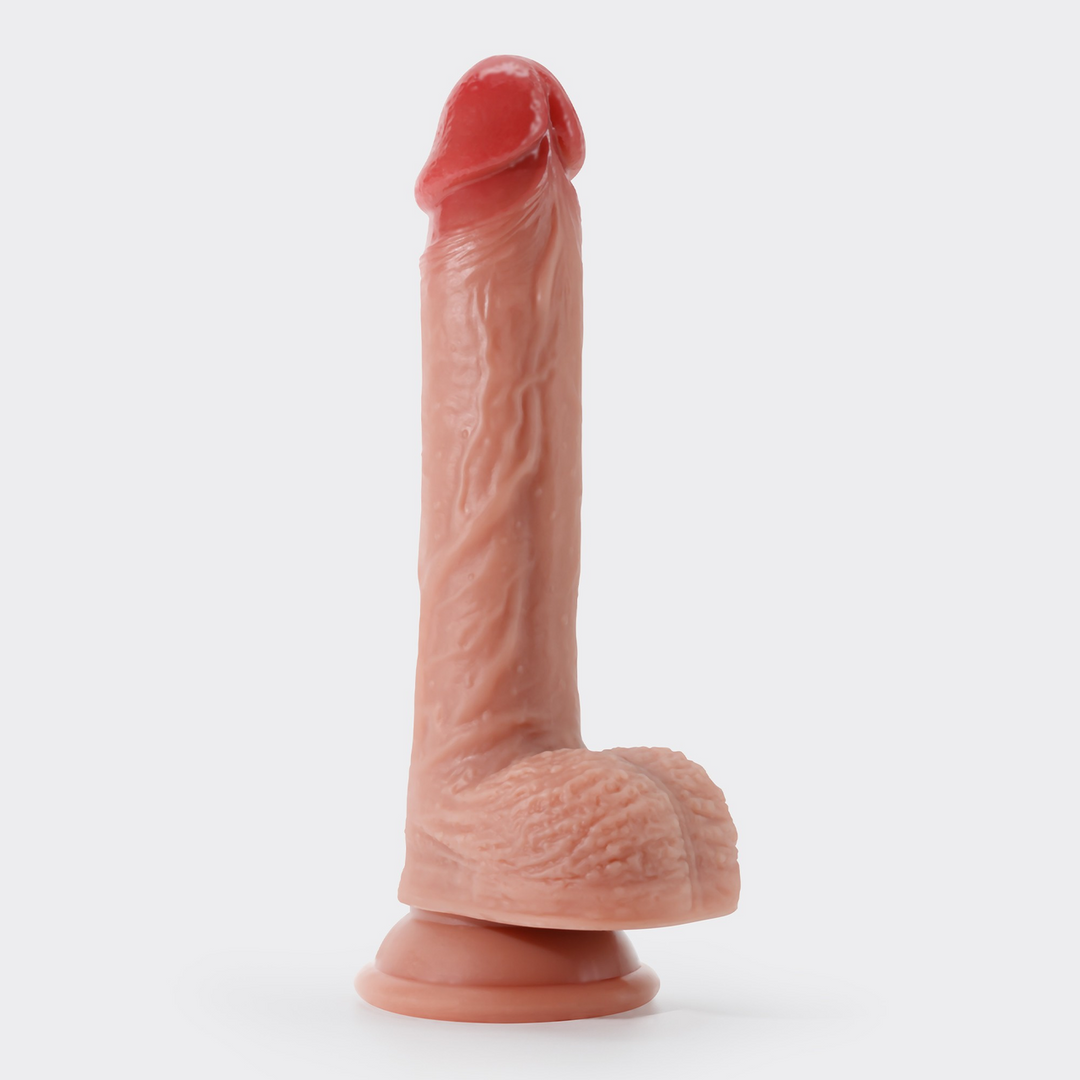 Crushious Inviktus - Vloeibare Silikon Dildo - 8 / 22 cm - Vleeskleur (7403254159297)