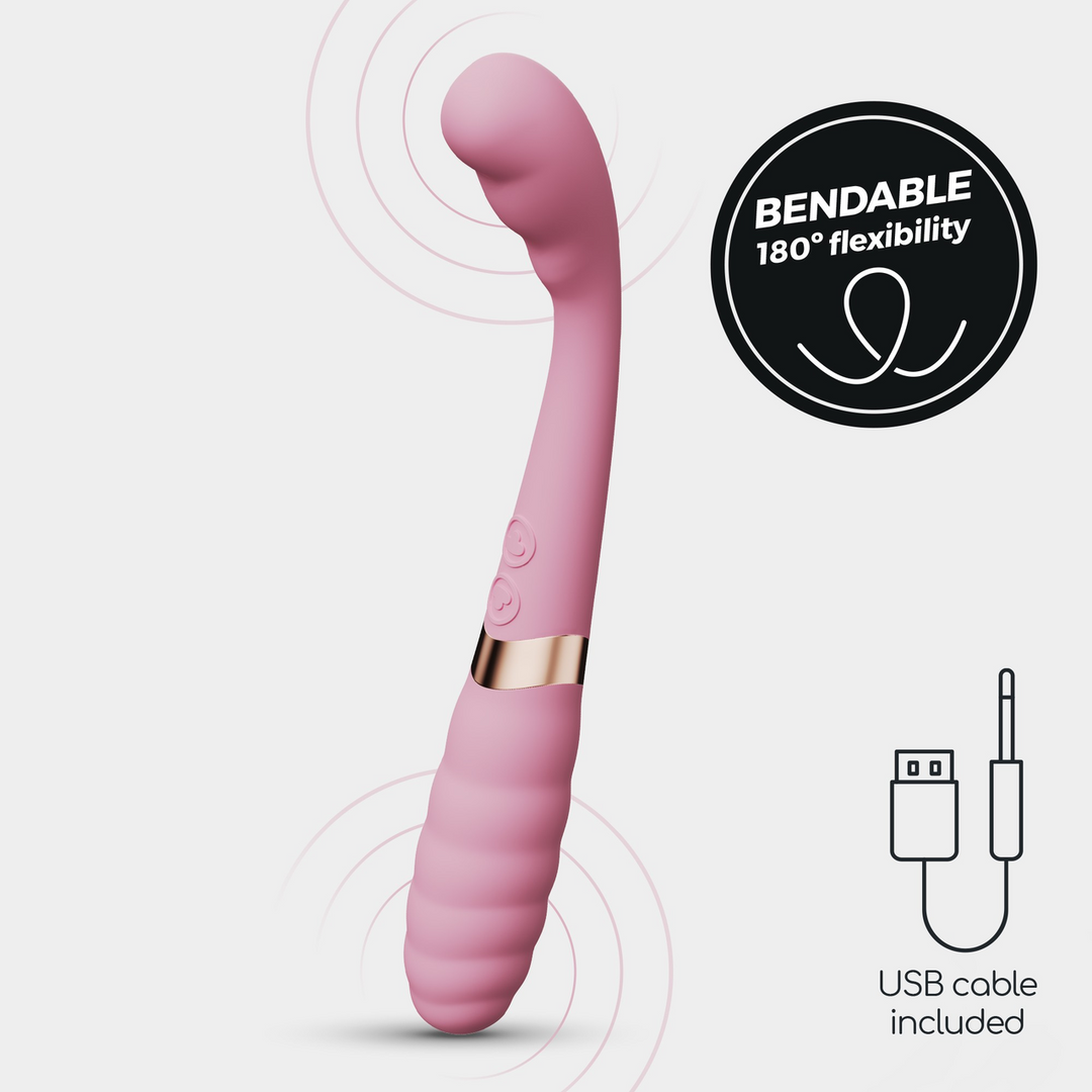 Crushious Pixie - Flexibele Dual Vibrator - Roze (7403254157545)