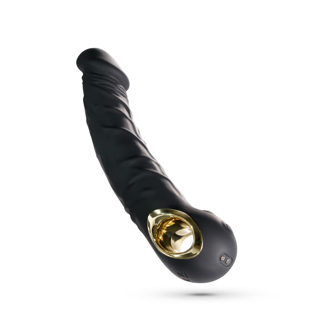 Crushious Magnus Bend - Realistische Flexibele Vibrator - Zwart (7403254161078)
