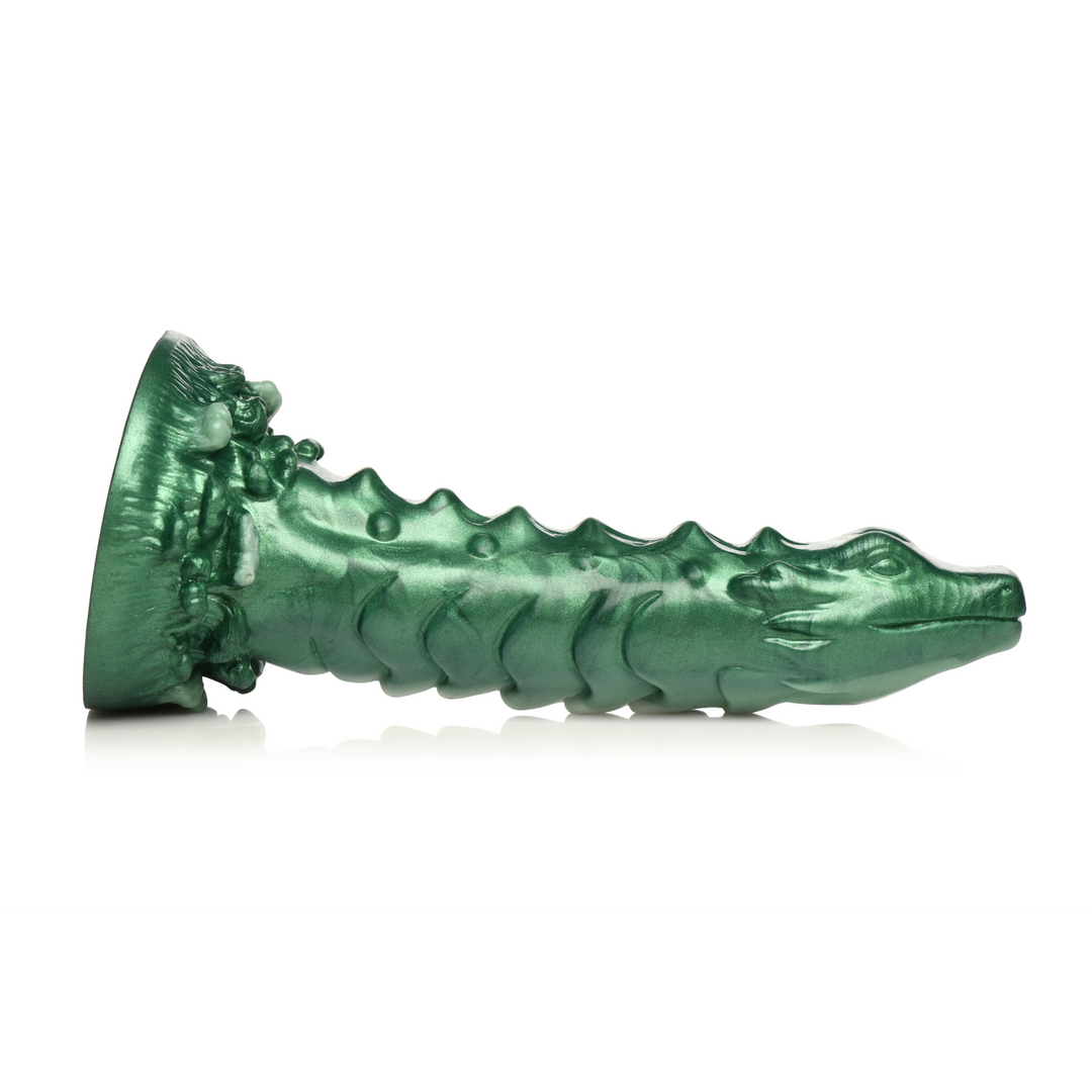 Xr brands Cockness Monster - Lake Creature Silicone Dildo - Groen (848518052896)