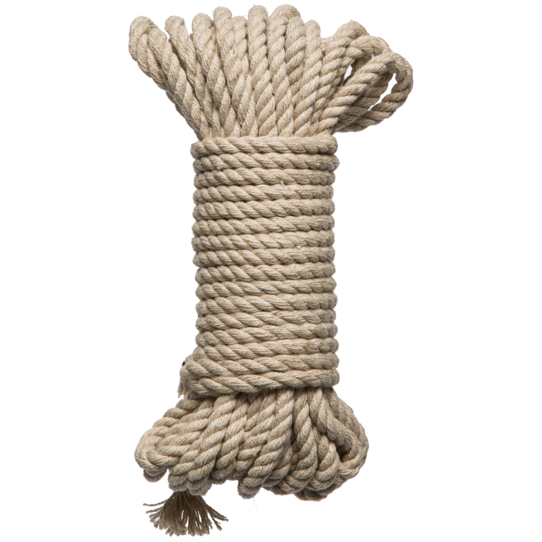 Doc johnson Bind en Tie - 6mm hennep bondage touw - 30 ft - natuurlijk (782421089832)