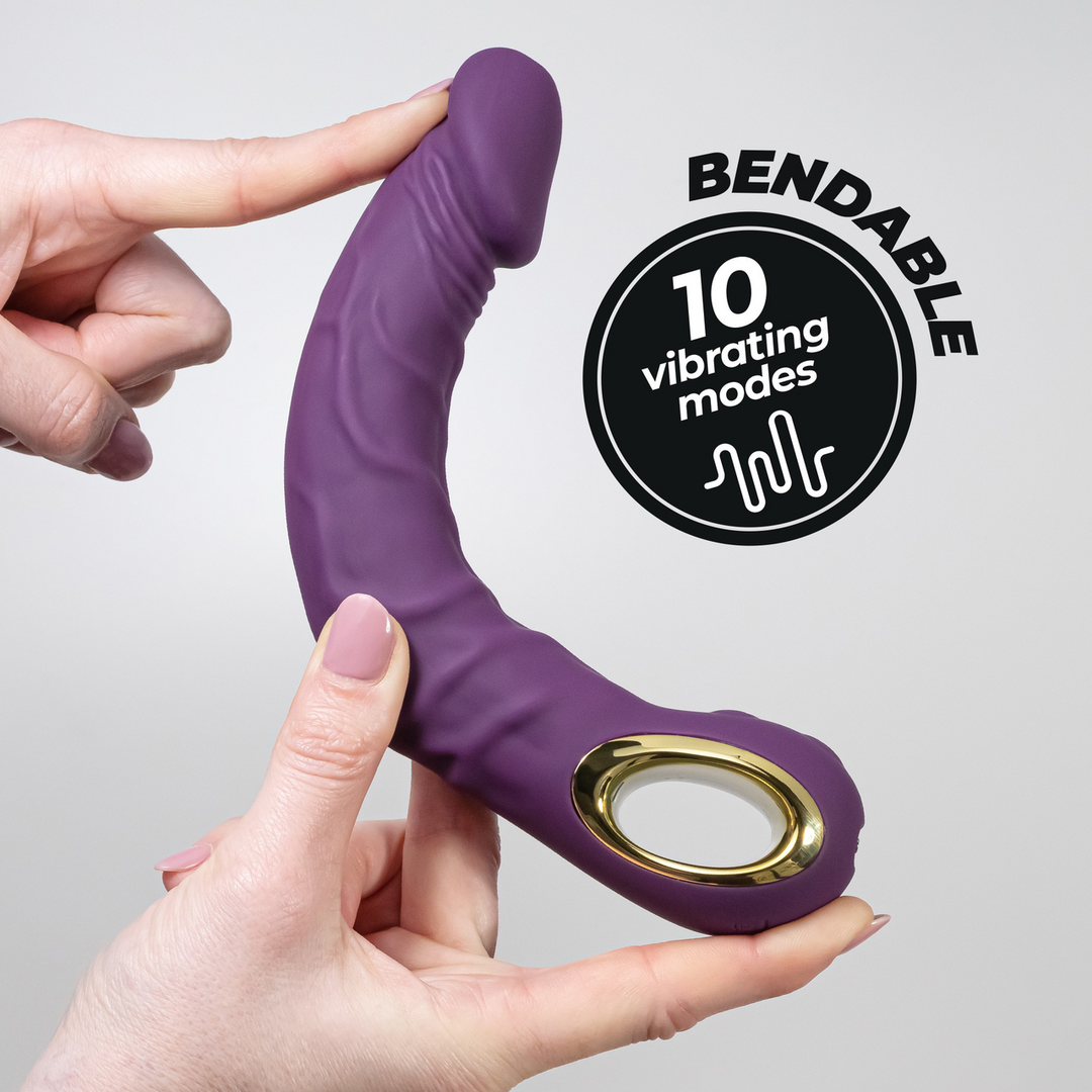 Crushious Magnus Bend - Realistische Flexibele Vibrator - Paars (7403254161085)