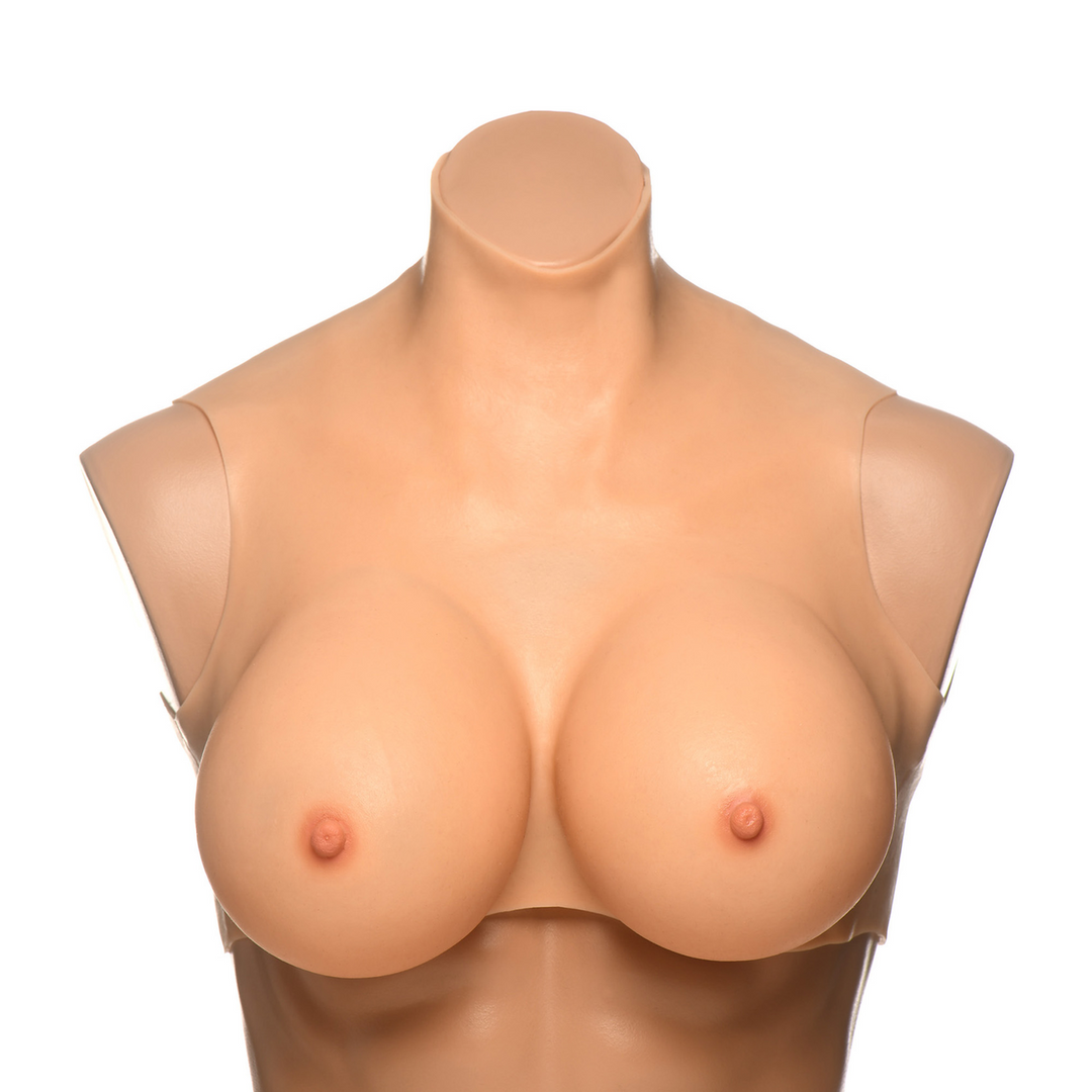 Xr brands Perky Pair G-Cup Silicone Borsten - Vlees (848518053589)
