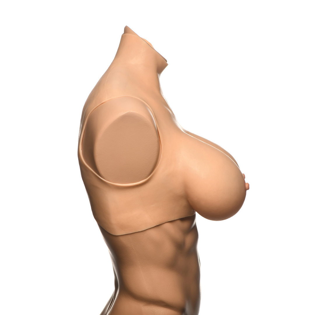 Xr brands Perky Pair G-Cup Silicone Borsten - Vlees (848518053589)