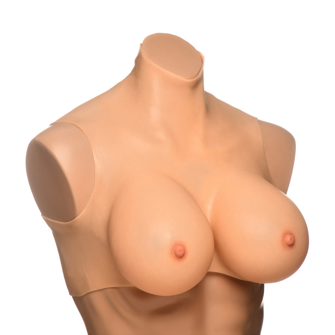 Xr brands Perky Pair G-Cup Silicone Borsten - Vlees (848518053589)