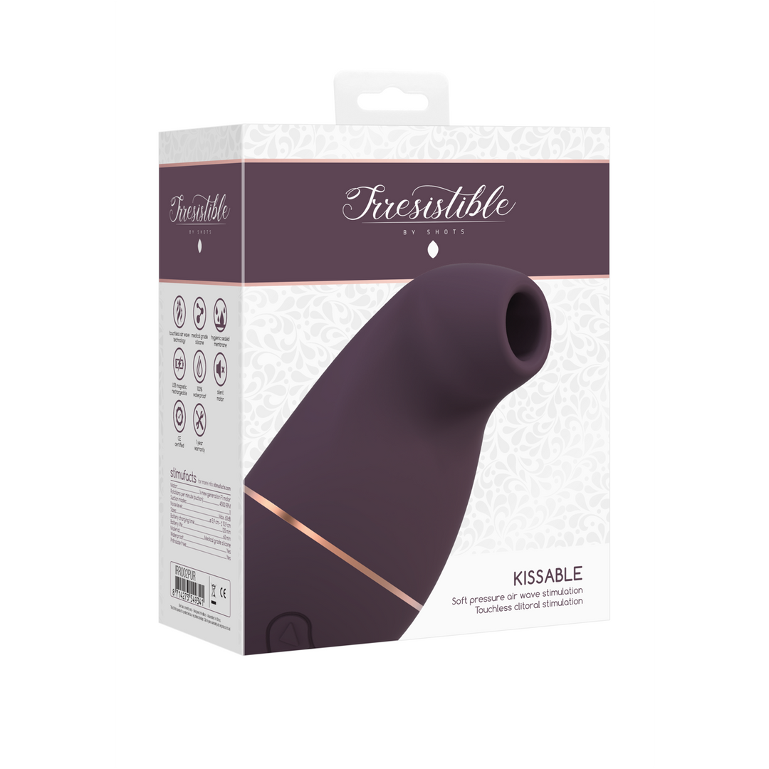Irresistible by shots Kissable - Zuig Vibrator (8714273549341)