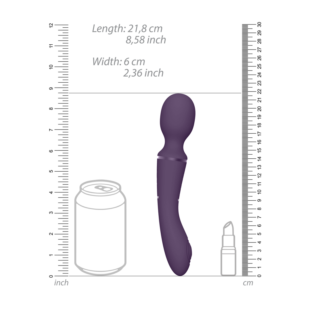 Vive by shots Nami - Pulse Wave Vibrating Wand - Paars (7423522539552)