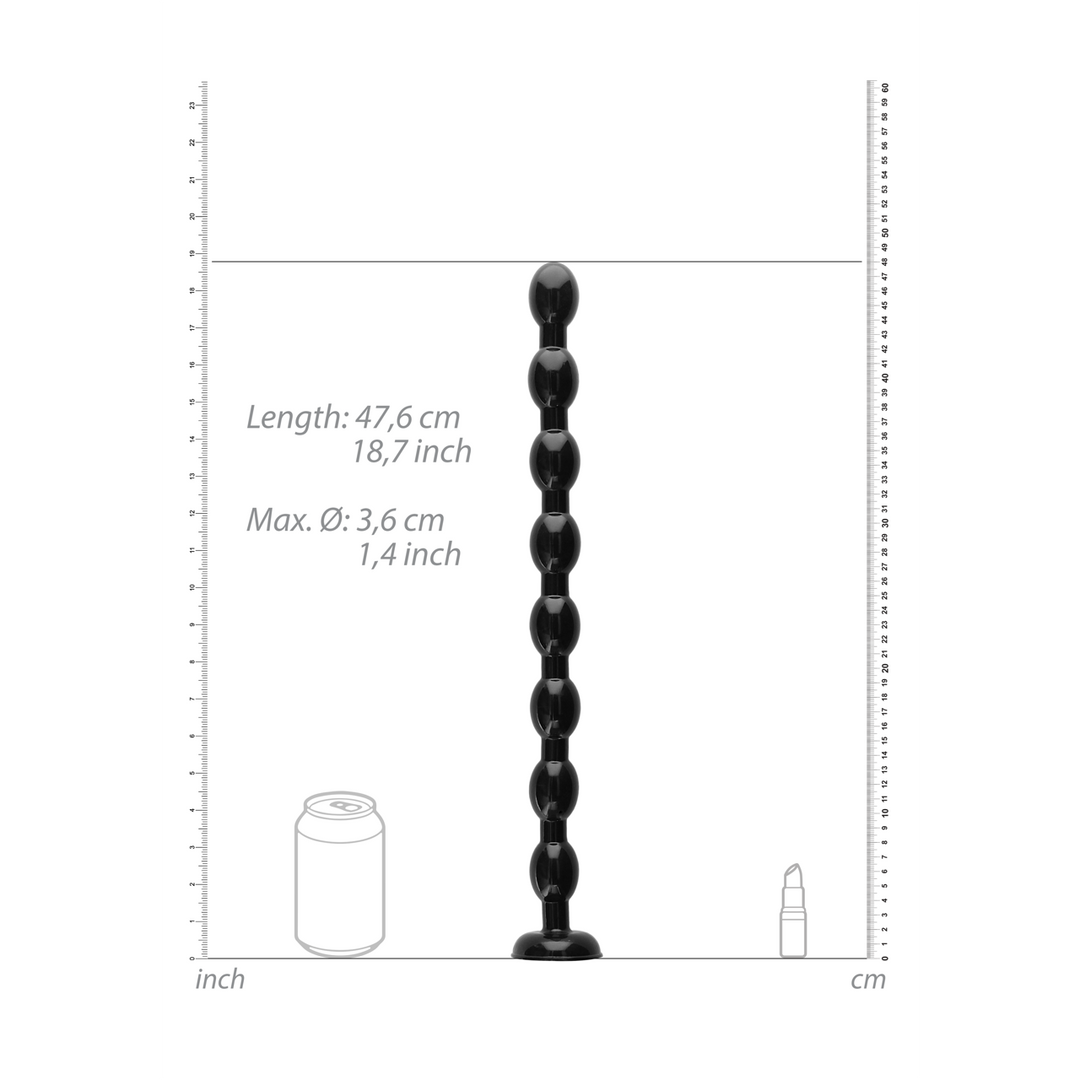 Ouch! by shots Ass Snake Beaded Dildo - 19 / 48 cm (7423522567586)