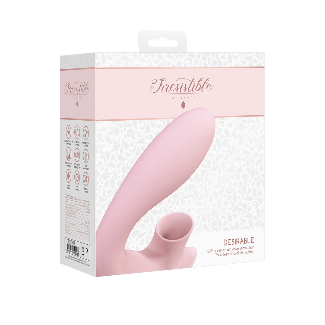 Irresistible by shots Gewilde - Buigbare Luchtpulsvibrator (8714273549433)