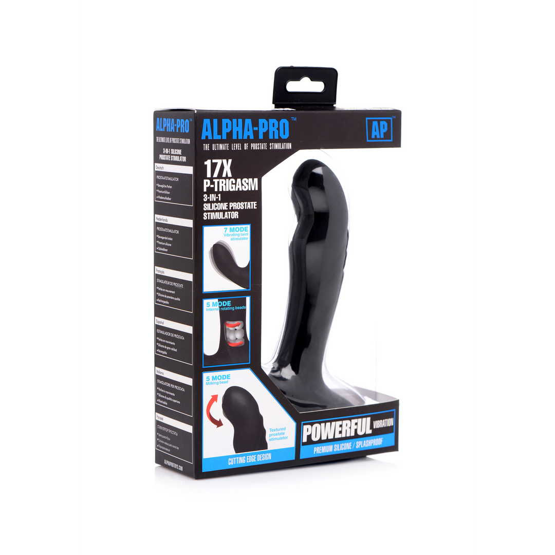 Xr brands P-Trigasm - 3-In-1 Siliconen Prostaatstimulator (848518034786)