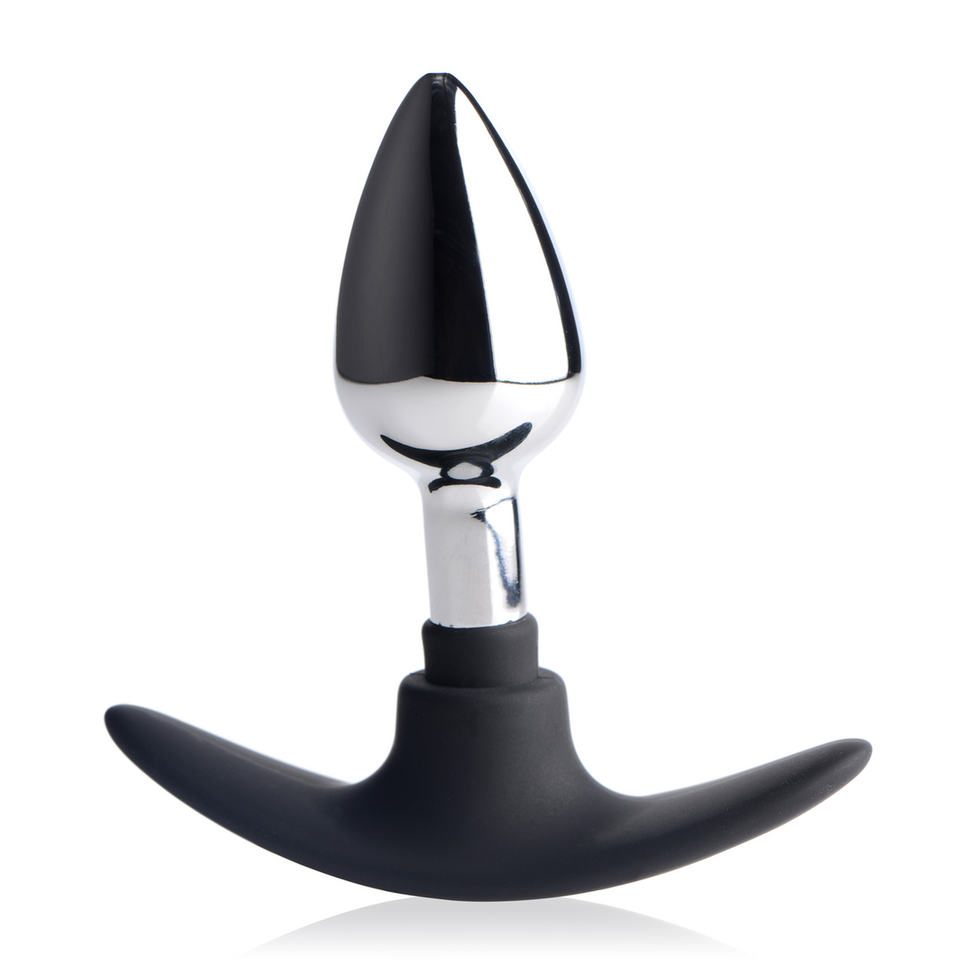 Xr brands Dark Invader - Metaal en Silicoon Anale Plug - Klein (848518036124)