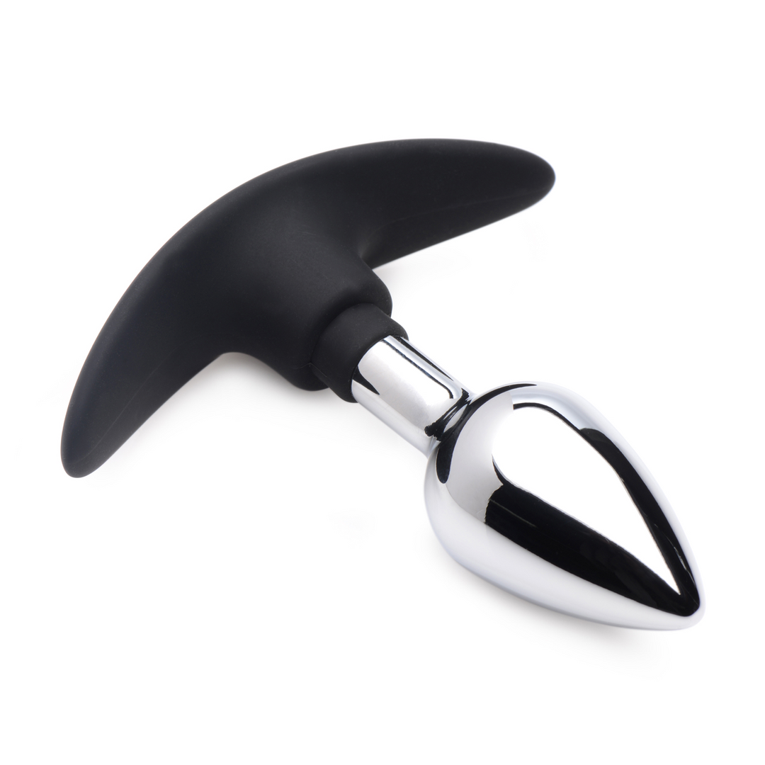 Xr brands Dark Invader - Metaal en Silicoon Anale Plug - Klein (848518036124)