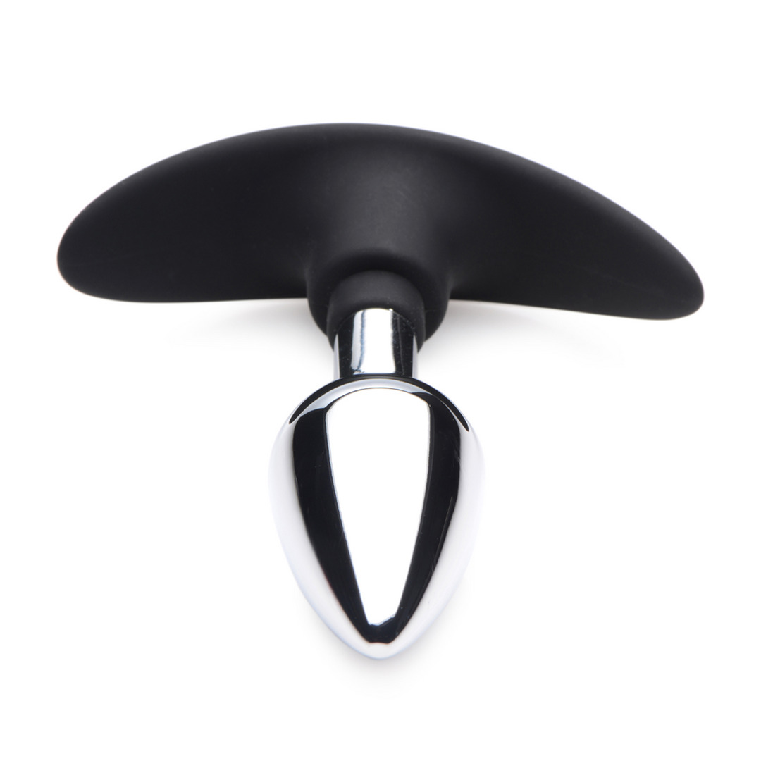 Xr brands Dark Invader - Metaal en Silicoon Anale Plug - Klein (848518036124)