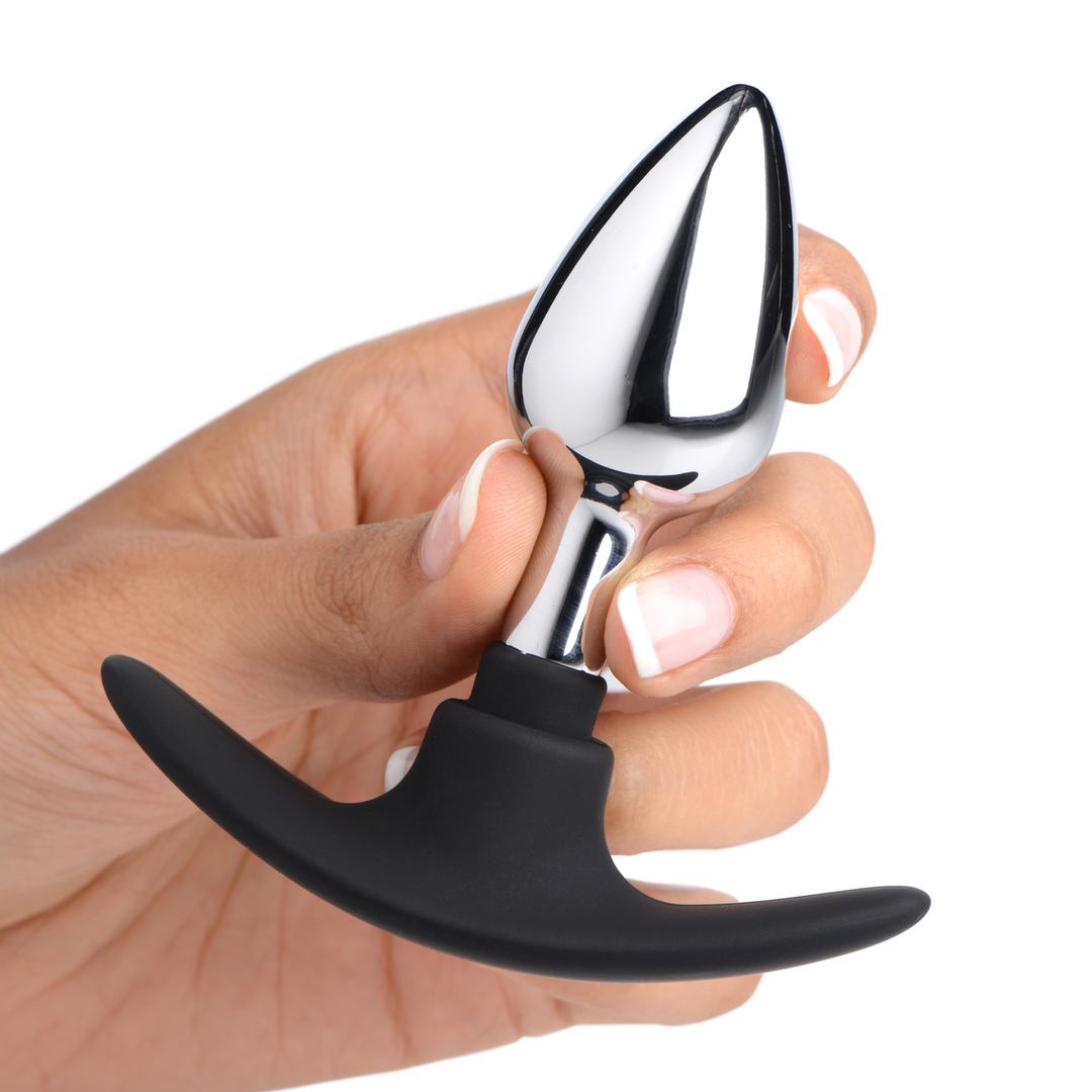 Xr brands Dark Invader - Metaal en Silicoon Anale Plug - Klein (848518036124)