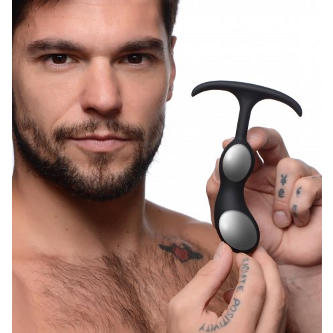 Xr brands Premium Silicone Weighted Prostate Plug - Klein (848518044600)