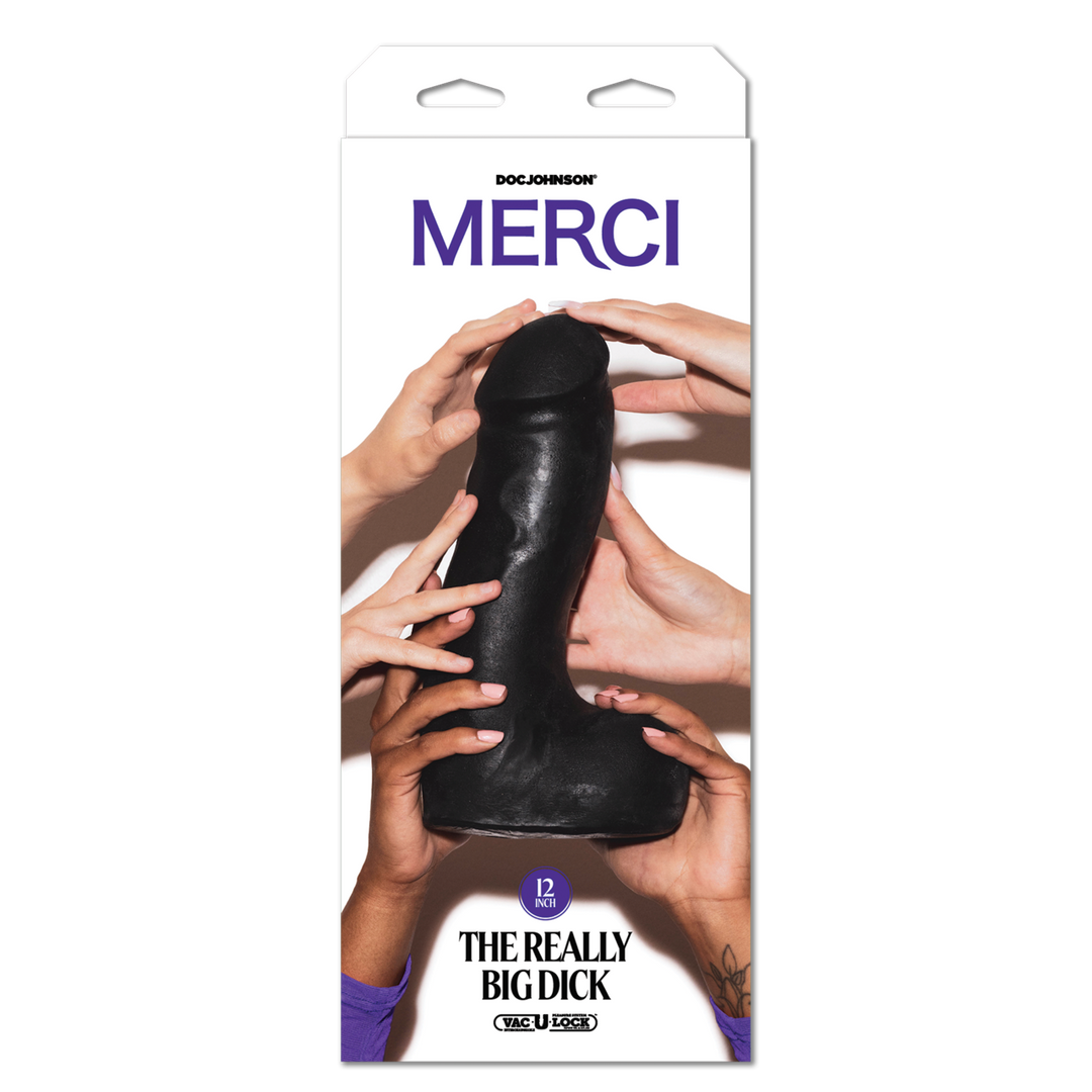 Doc johnson De Really Big Dick - 30 cm - Zwart (782421089917)