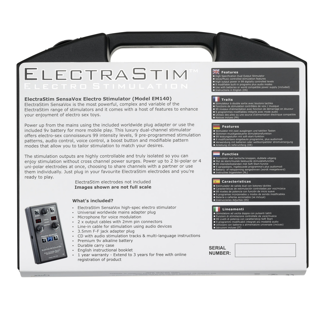 Electrastim Sensavox - Stimulator Kit (609224030994)