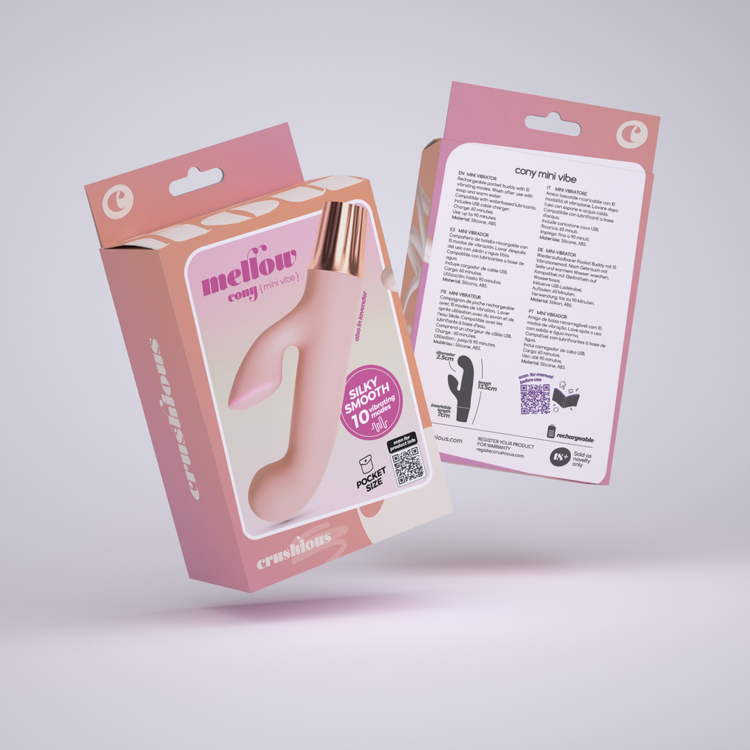 Crushious Mellow Cony - Mini Konijn Vibrator - Roze (7403254161221)