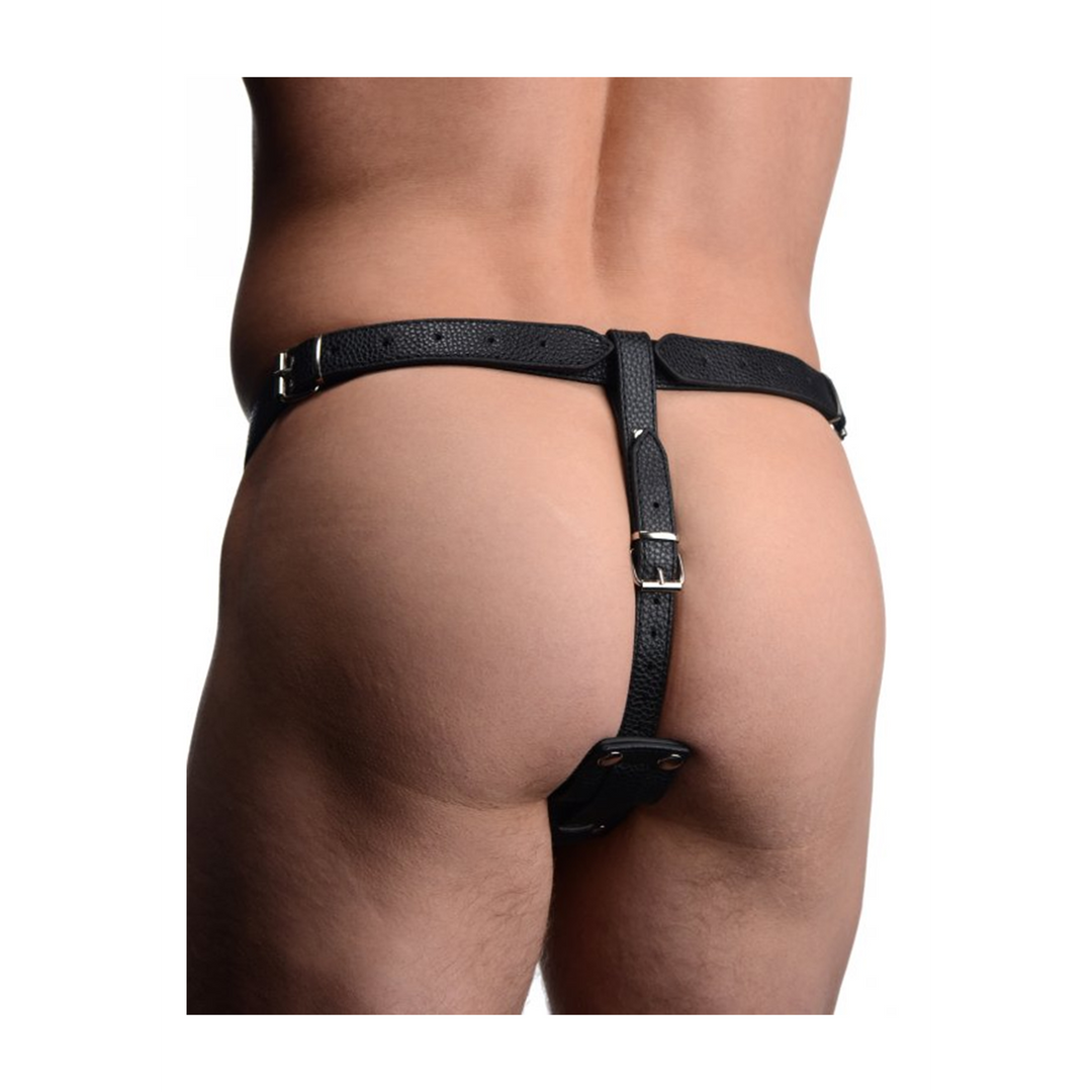 Xr brands Herenharnas met siliconen butt plug (848518026866)