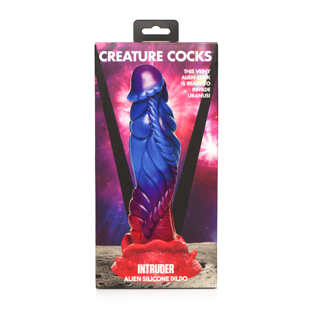 Xr brands Intruder - Alien Silicone Dildo - Paars (848518052469)
