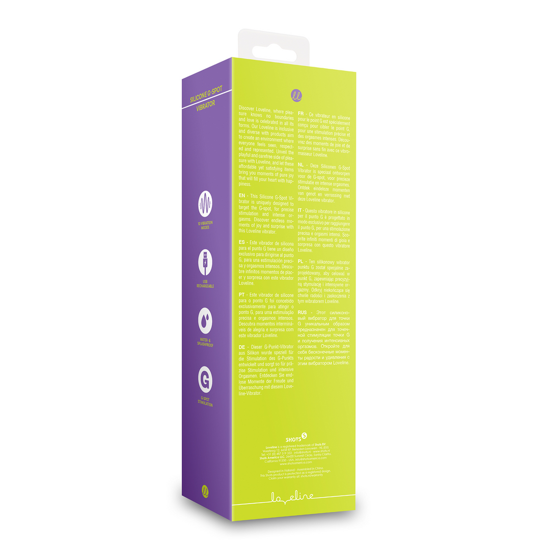 Loveline by shots Siliconen G-Spot Vibrator - Lime Passion (8714273048899)