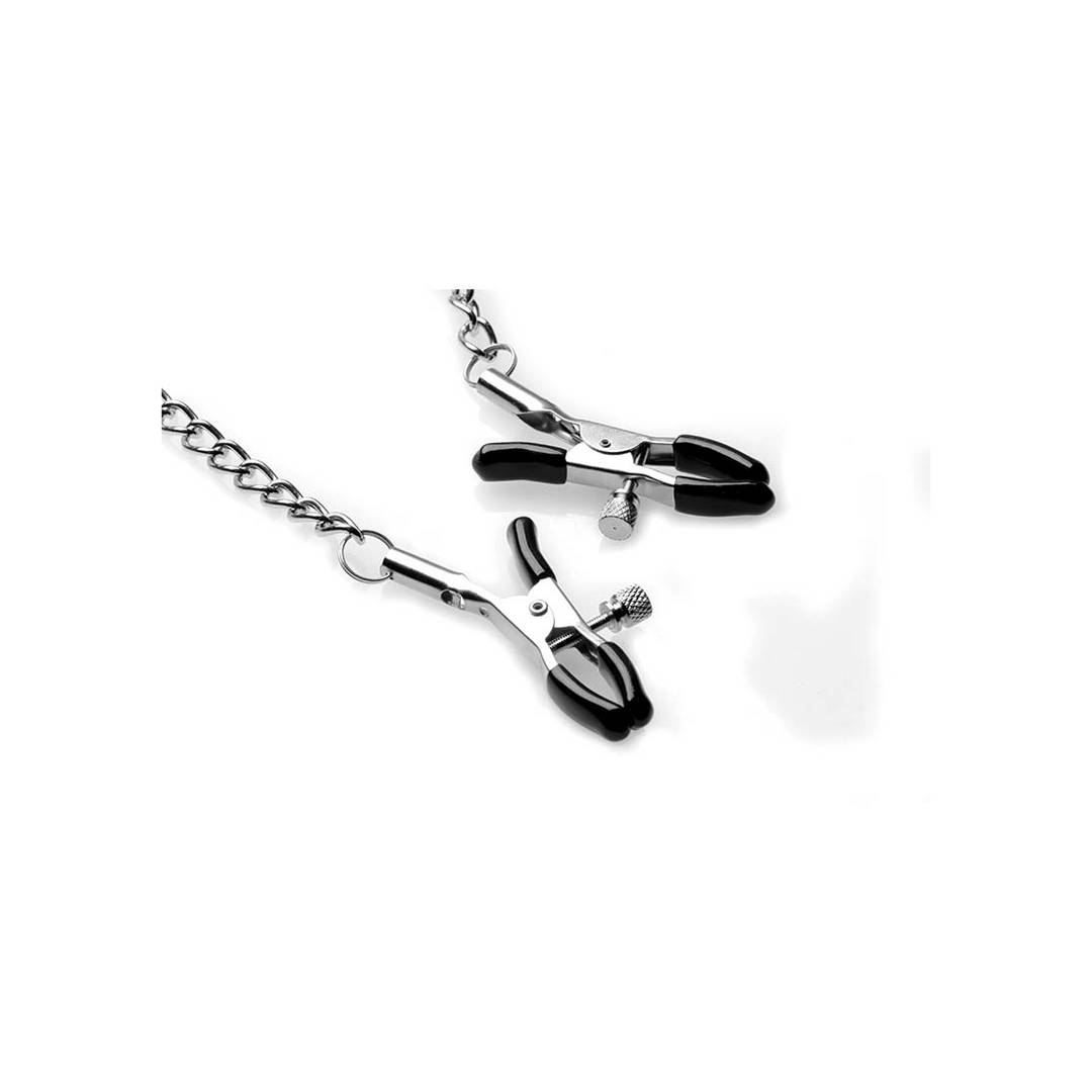 Xr brands Silicone Ball Gag met Nipple Clamps (848518024473)