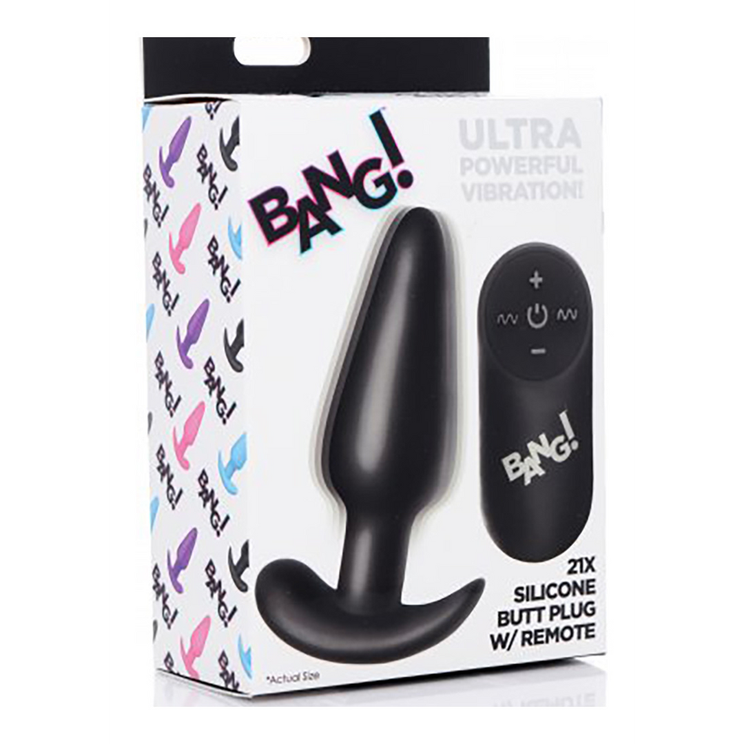 Xr brands Vibrerende Siliconen Butt Plug met Afstandsbediening (848518039682)