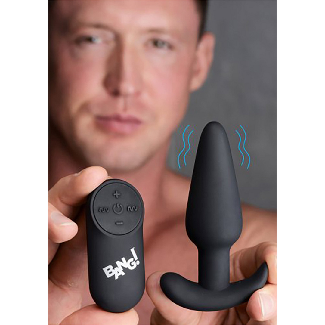 Xr brands Vibrerende Siliconen Butt Plug met Afstandsbediening (848518039682)