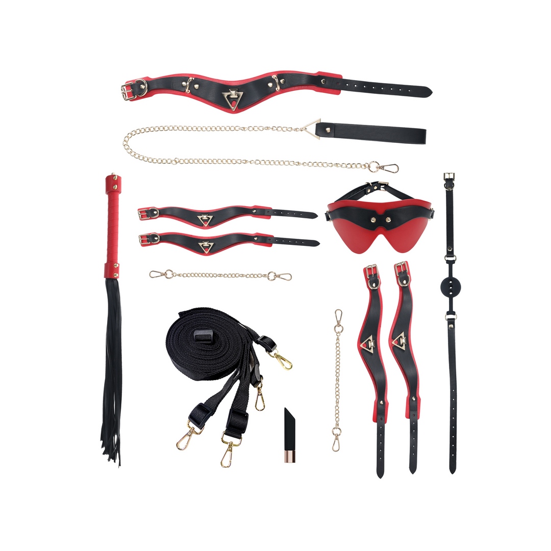 Ouch! by shots Milan Collectie - Kit met Tas - Zwart/Rood (8714273056023)