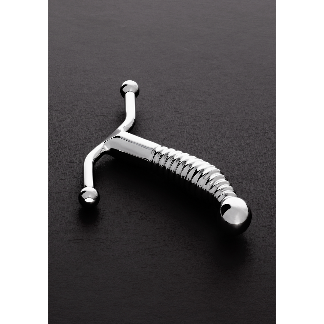 Steel by shots Geribbelde P-Spot Stimulator (8714273782533)