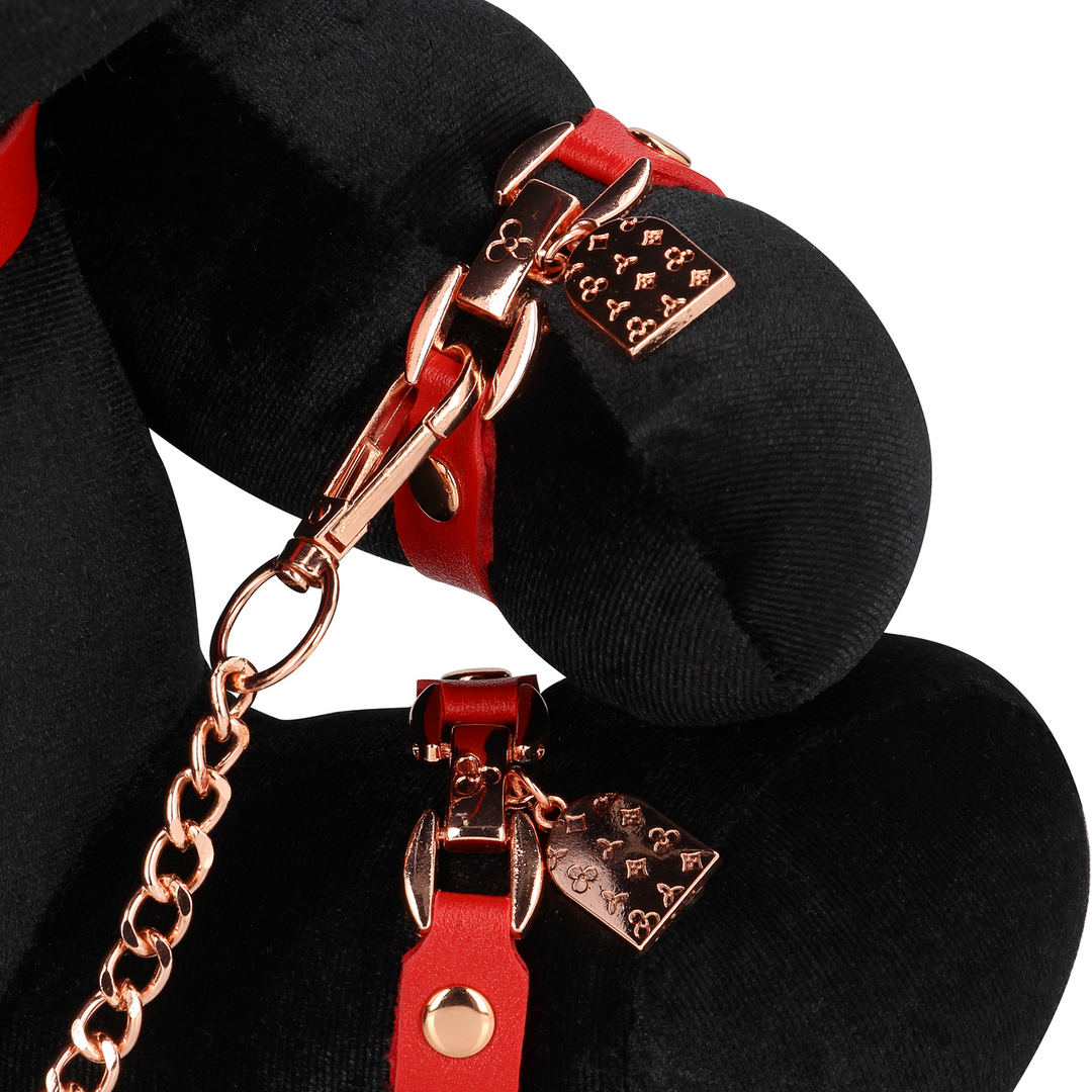 S-line by shots Konijnen Bondage - Velvet - Groot - Zwart (8714273055576)