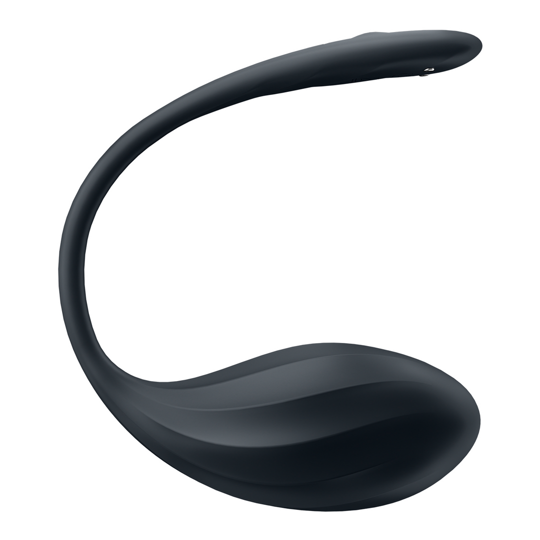 Satisfyer Ribbed Petal Connect App - Draagbare Koppel Vibrator - Zwart (4061504002767)