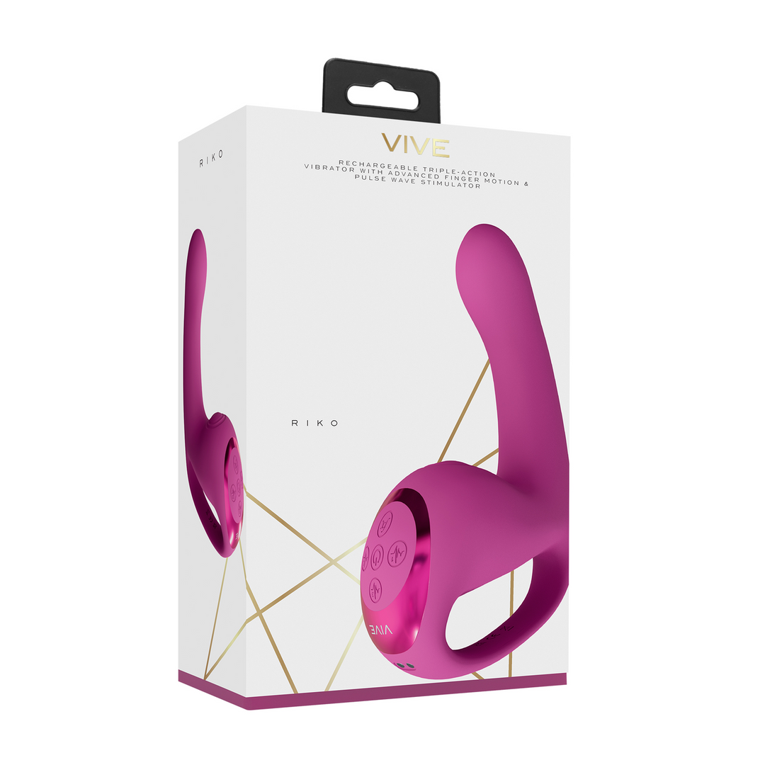 Vive by shots Riko - Triple Motor Thumper met Geavanceerde Vingerbeweging  Puls Golf Stimulator - Roze (8714273051868)