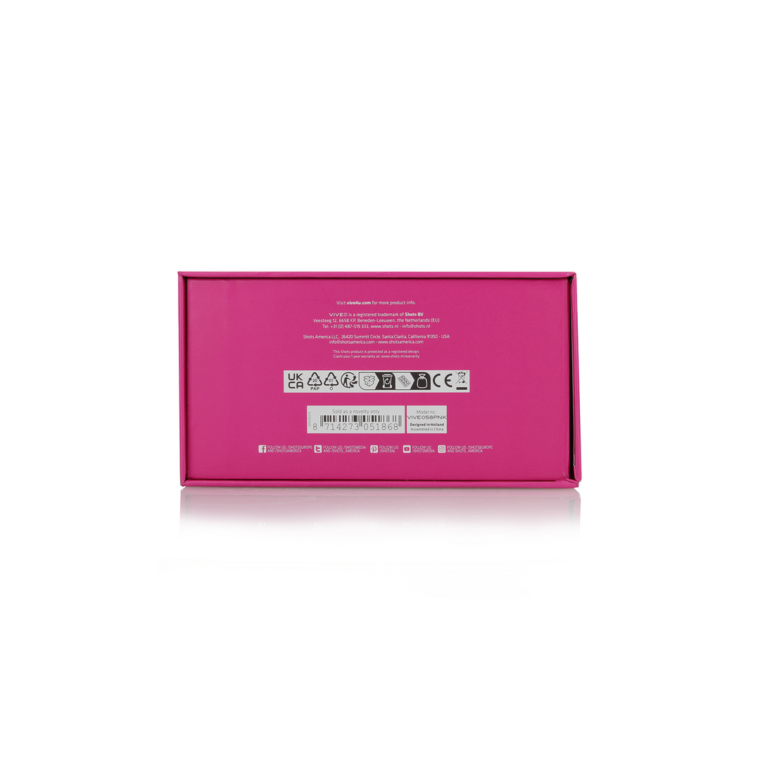 Vive by shots Riko - Triple Motor Thumper met Geavanceerde Vingerbeweging  Puls Golf Stimulator - Roze (8714273051868)