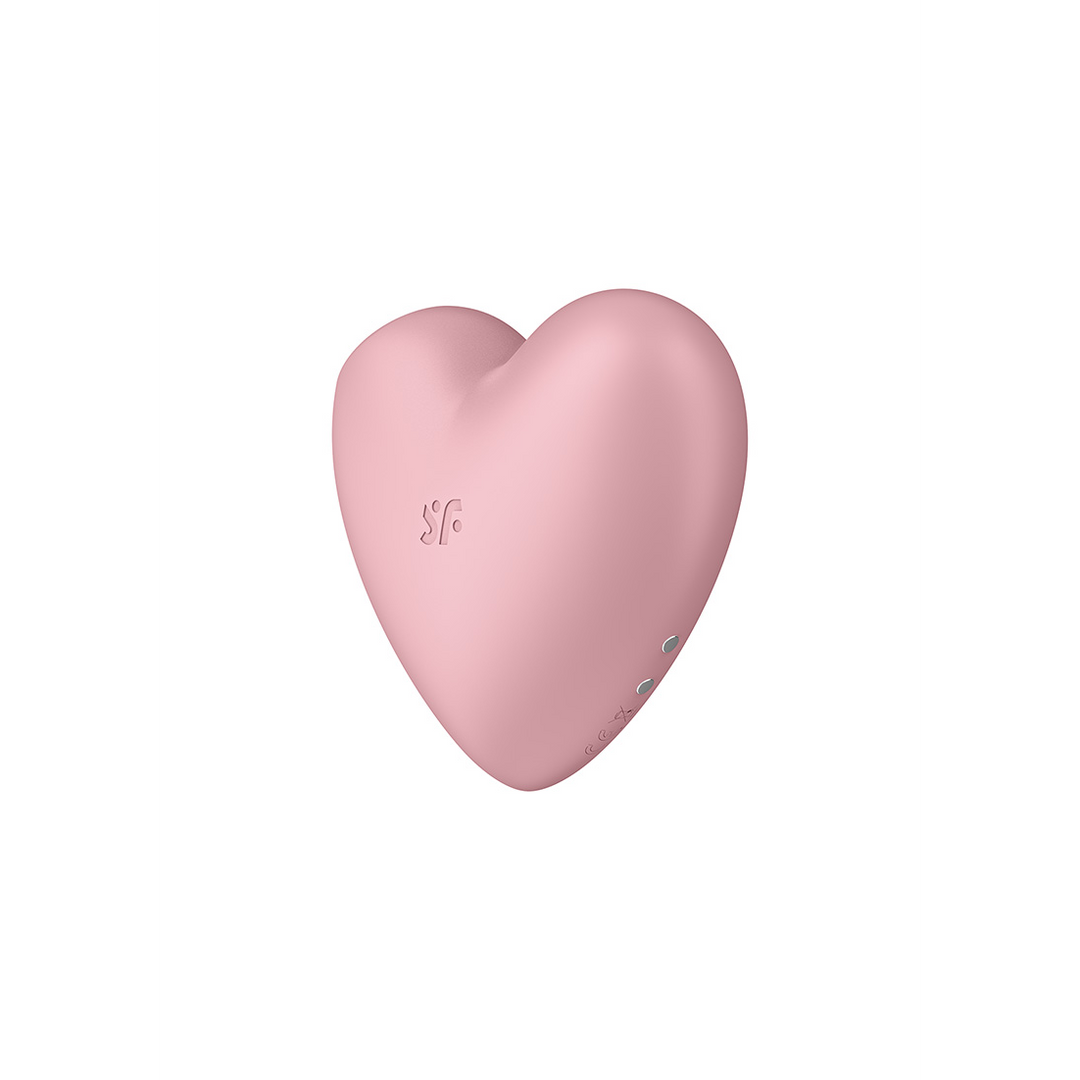 Satisfyer Cutie Heart - Air Pulse Stimulator en Vibratie - Licht Rood (4061504037264)