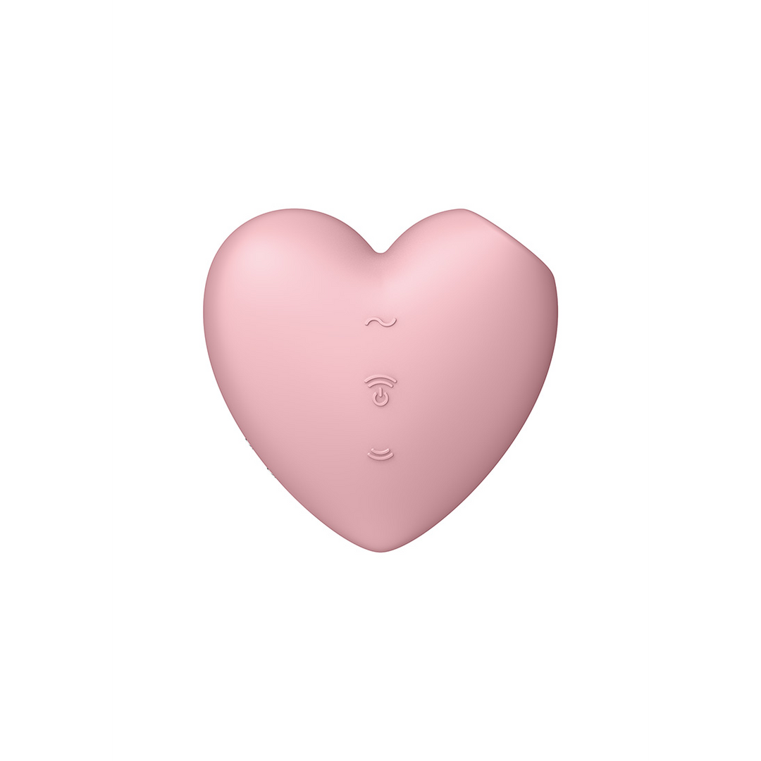 Satisfyer Cutie Heart - Air Pulse Stimulator en Vibratie - Licht Rood (4061504037264)