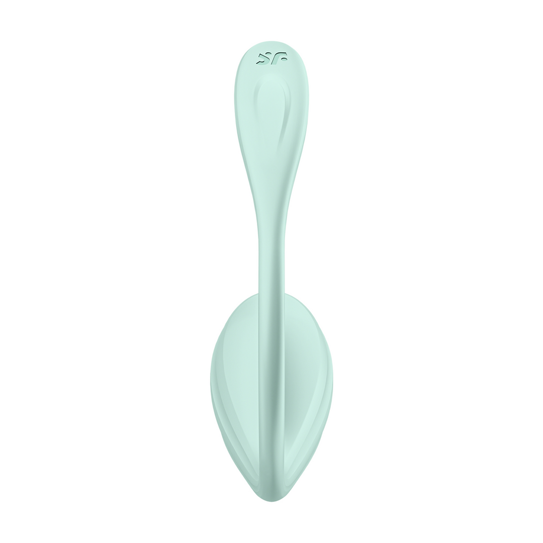 Satisfyer Smooth Petal Connect App - Draagbare Paar Vibrator - Mint (4061504002736)