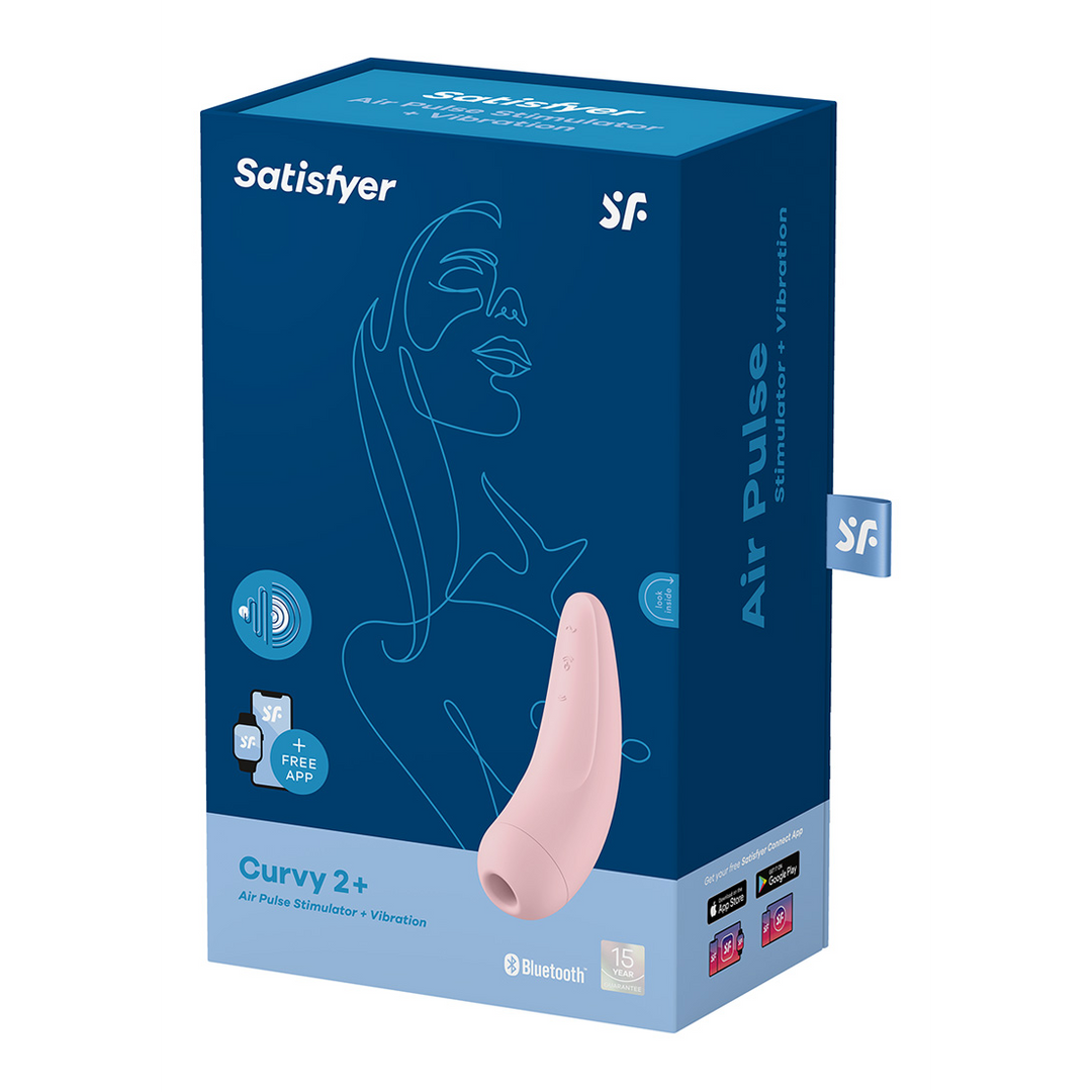 Satisfyer Curvy 2Plus - Air Pulse Stimulator en Vibratie - Roze (4061504001852)