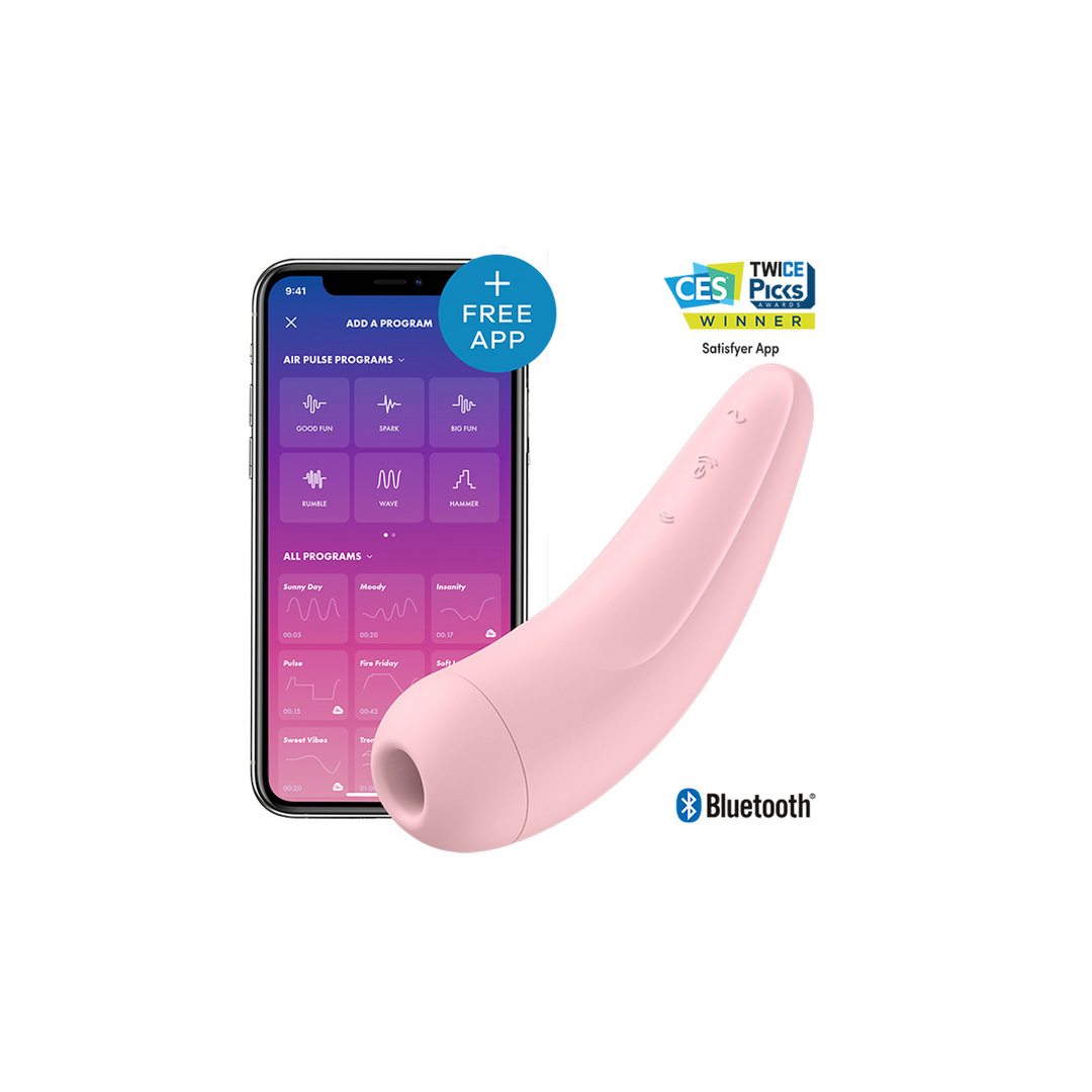 Satisfyer Curvy 2Plus - Air Pulse Stimulator en Vibratie - Roze (4061504001852)