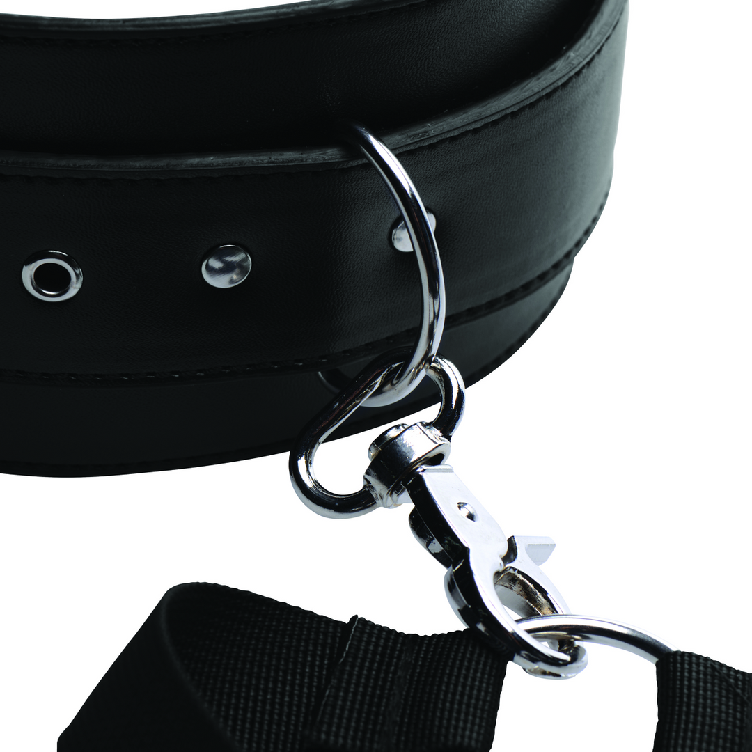 Xr brands Eenvoudige Toegang Thigh Harness met Wrist Cuffs (848518023087)