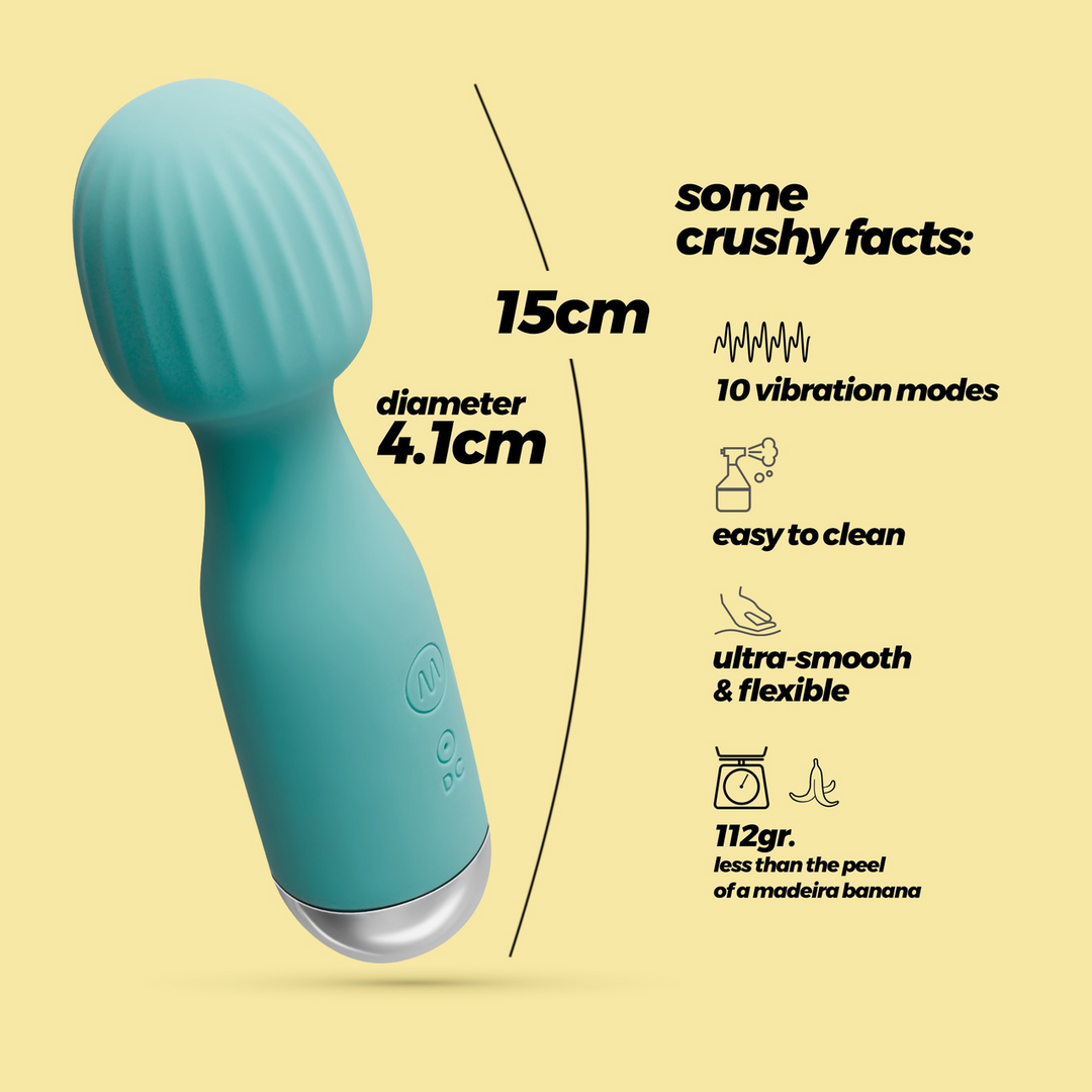 Crushious Wanderlust - Mini Wand Massager - Muntgroen (7403254159747)
