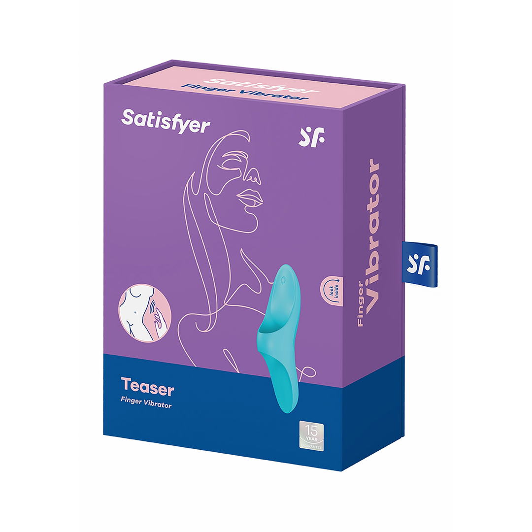 Satisfyer Teaser - Finger Vibrator - Lichtblauw (4061504004075)