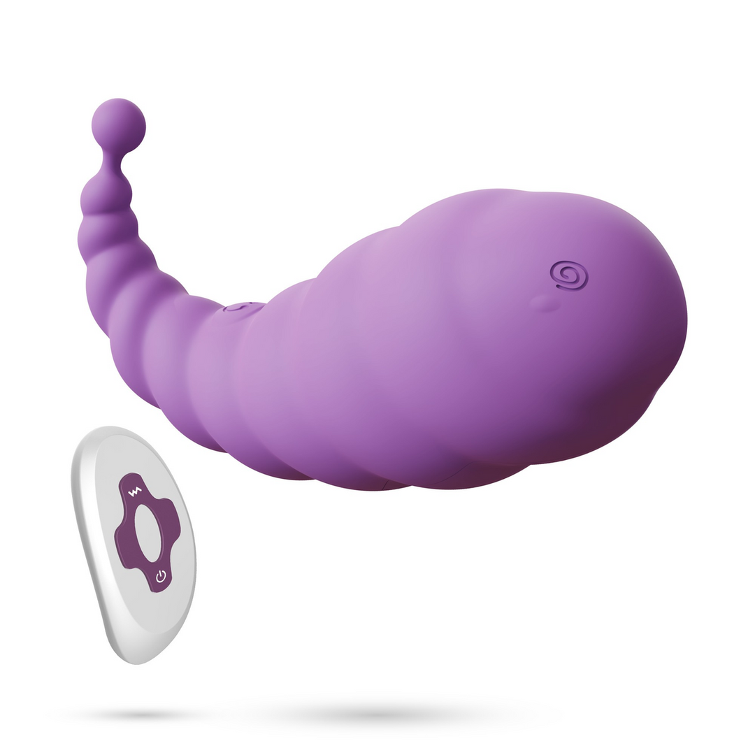 Crushious Cocoon - Oplaadbaar Vibrerend Ei met Afstandsbediening - Paars (7403254157996)